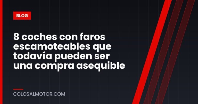 8 coches con faros escamoteables que todavía pueden ser una compra asequible