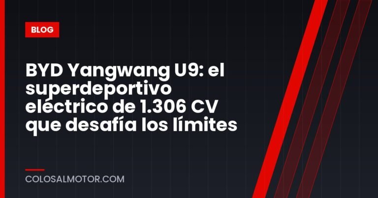 BYD Yangwang U9: el superdeportivo eléctrico de 1.306 CV que desafía los límites