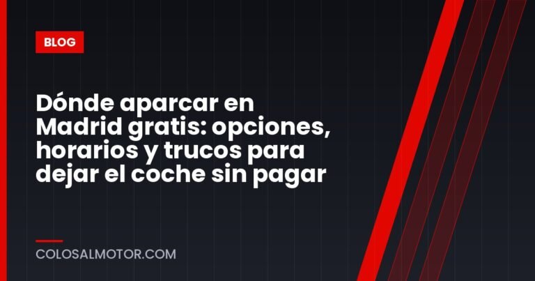 Dónde aparcar en Madrid gratis: opciones, horarios y trucos para dejar el coche sin pagar