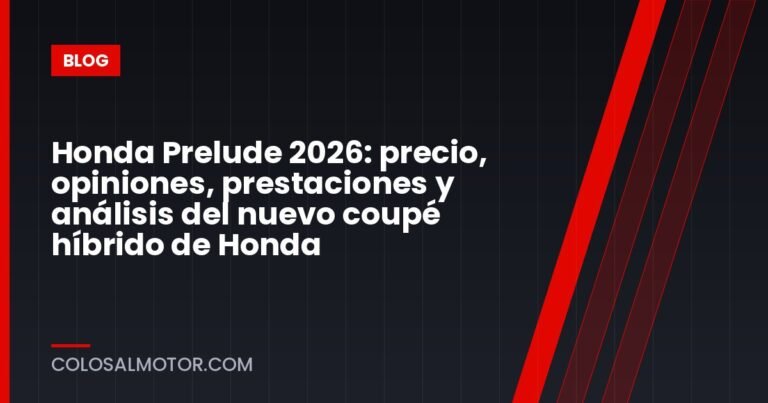 Honda Prelude 2026: precio, opiniones, prestaciones y análisis del nuevo coupé híbrido de Honda