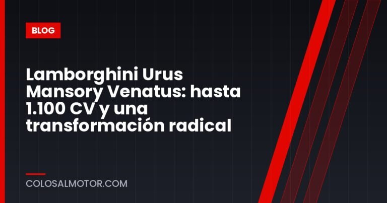 Lamborghini Urus Mansory Venatus: hasta 1.100 CV y una transformación radical