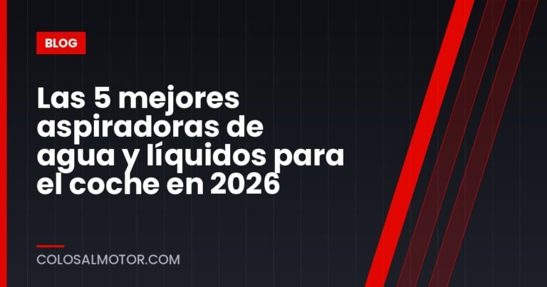 Las 5 mejores aspiradoras de agua y líquidos para el coche en 2026