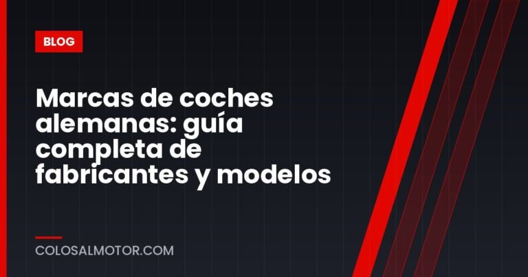 Marcas de coches alemanas: guía completa de fabricantes y modelos