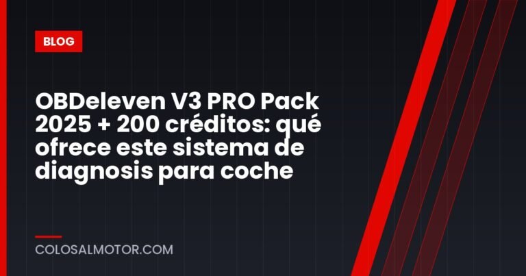 OBDeleven V3 PRO Pack 2025 + 200 créditos: qué ofrece este sistema de diagnosis para coche