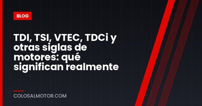 TDI, TSI, VTEC, TDCi y otras siglas de motores: qué significan realmente